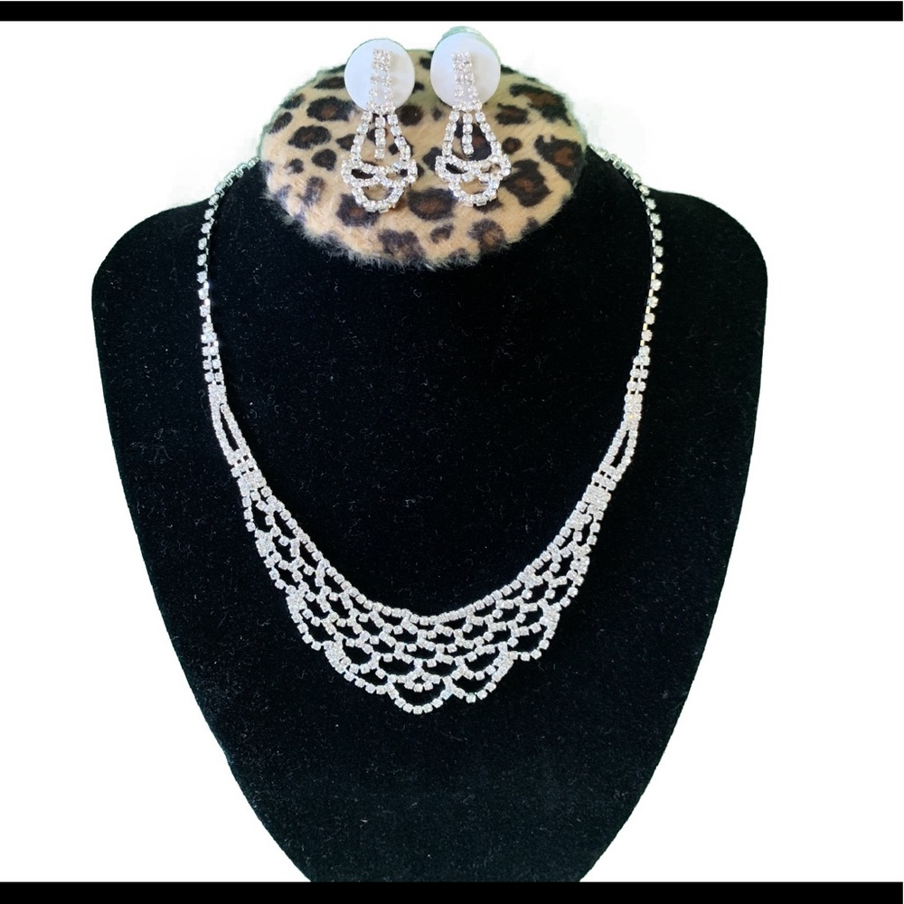 NEW Bling Earring & Necklace Set - Picture 1 of 6